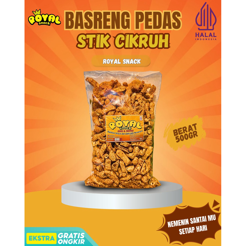 

Basreng Berkah Jaya All Varian 500gr Pedas