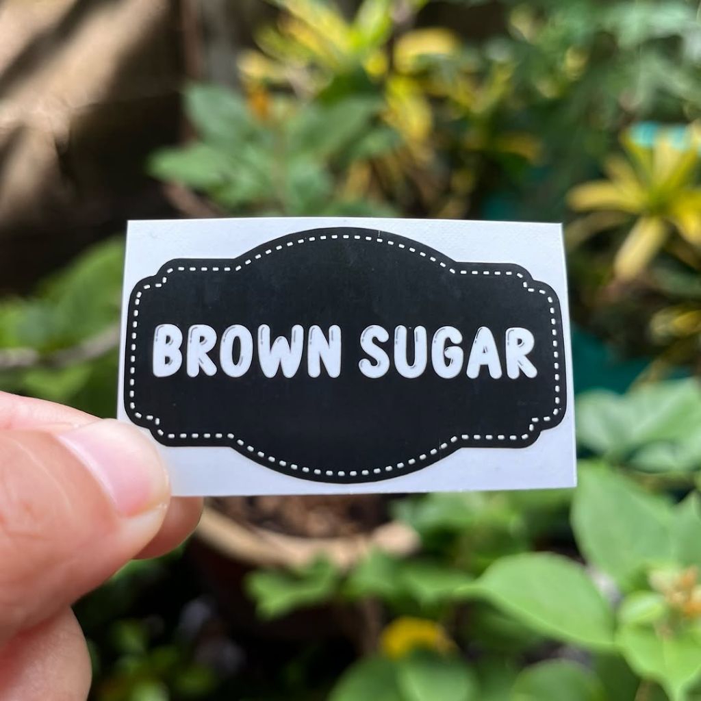 

Stiker Anti Air Size 5 x 3cm Tulisan Brown Sugar