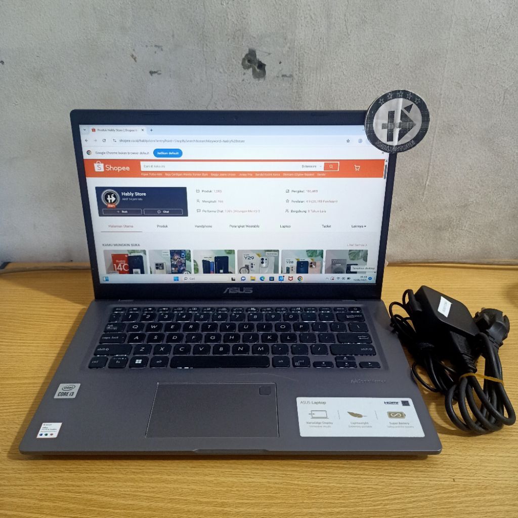 LAPTOP ASUS VIVOBOOK X415JA-A416JA CORE i3 1005G1 4GB 8GB SSD 512GB 256GB 14 INCH MULUS BERGARANSI