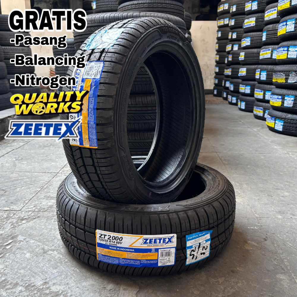 BAN MOBIL ZEETEX RING 14 UKURAN 155 55 R14 BAN TUBLLES 155/55 R14 ZEETEX ZT-2000