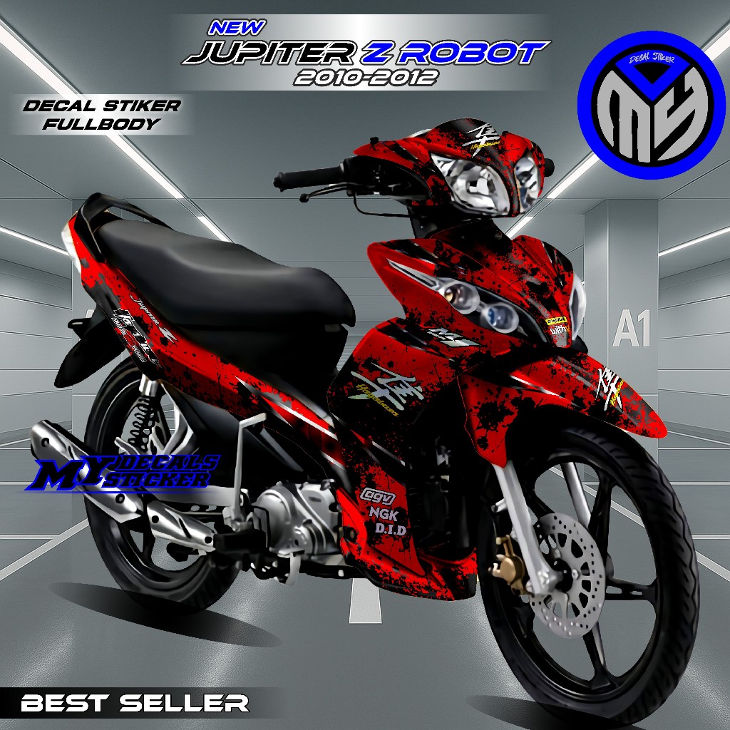 COD STIKER Decal Jupiter Z Robot 2010-2012 Fullbody Dekal Variasi Stiker Striping Jupiter z Hayabusa