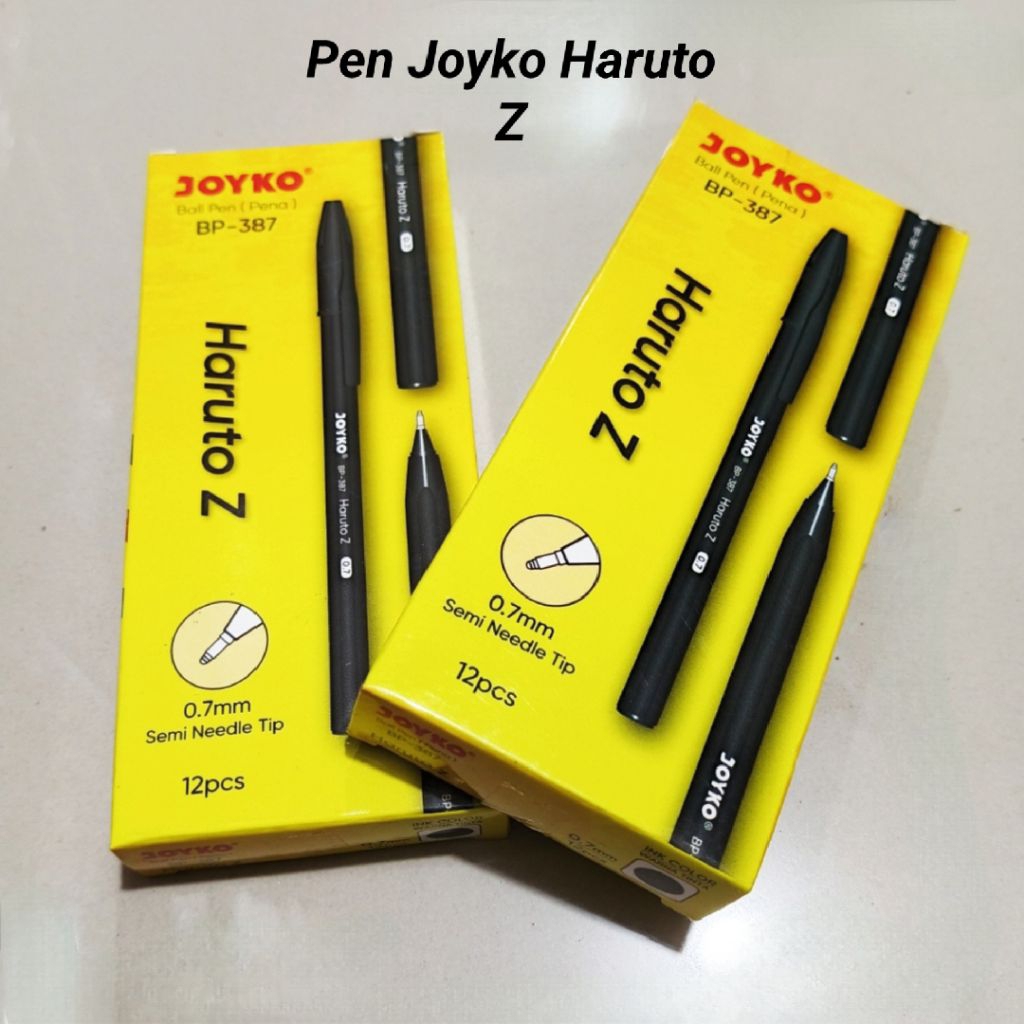 

1 Pak Pulpen Joyko Haruto Z Hitam Isi 12 Pcs