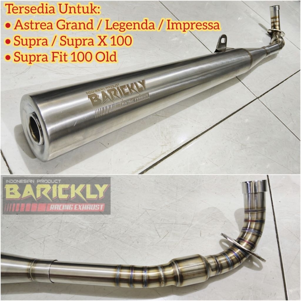 Knalpot Bebek Honda Astrea Grand Legenda 2 Impressa Karisma 125 Supra X Fit 100 Old Standar Custom O