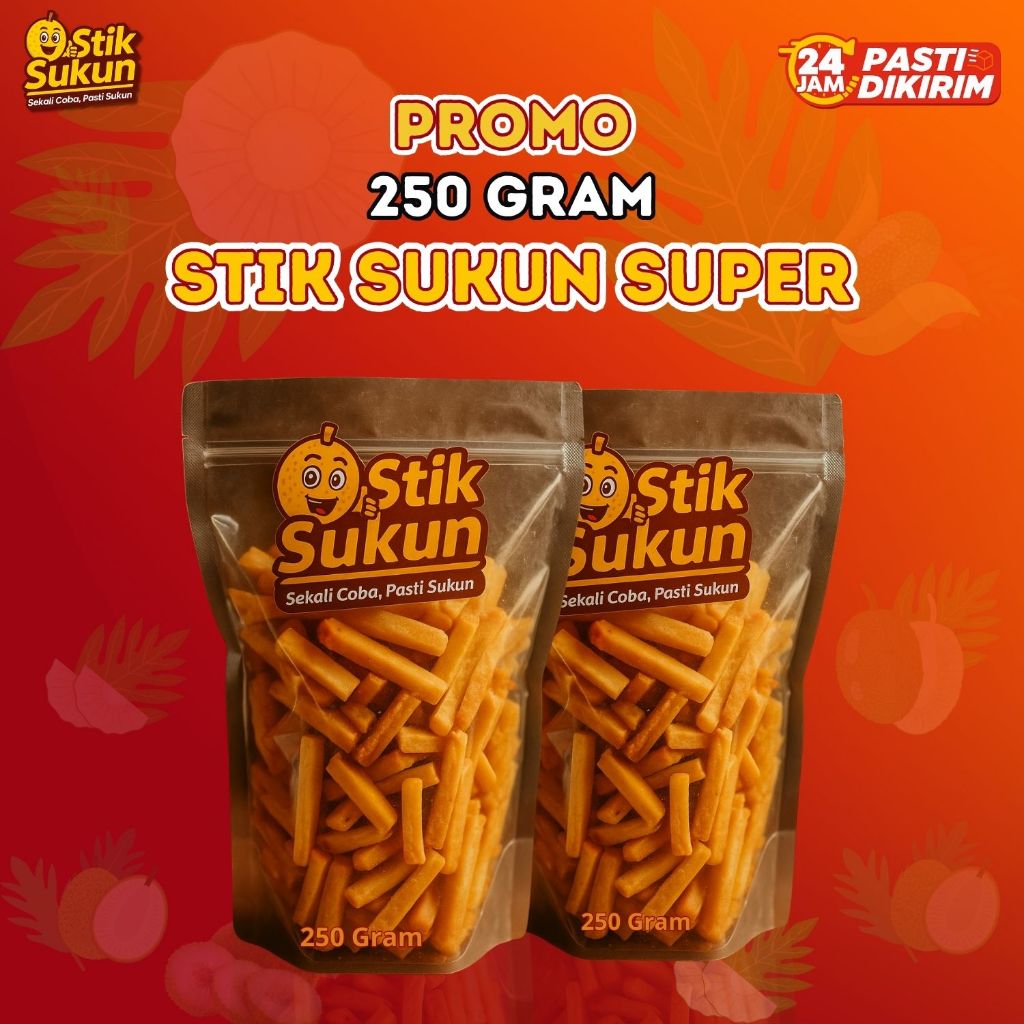 

Stik Keripik Kripik Sukun Super Mentega Grade A Isi 250 Gram Renyah Gurih Asin Kriuk Stick Sukun