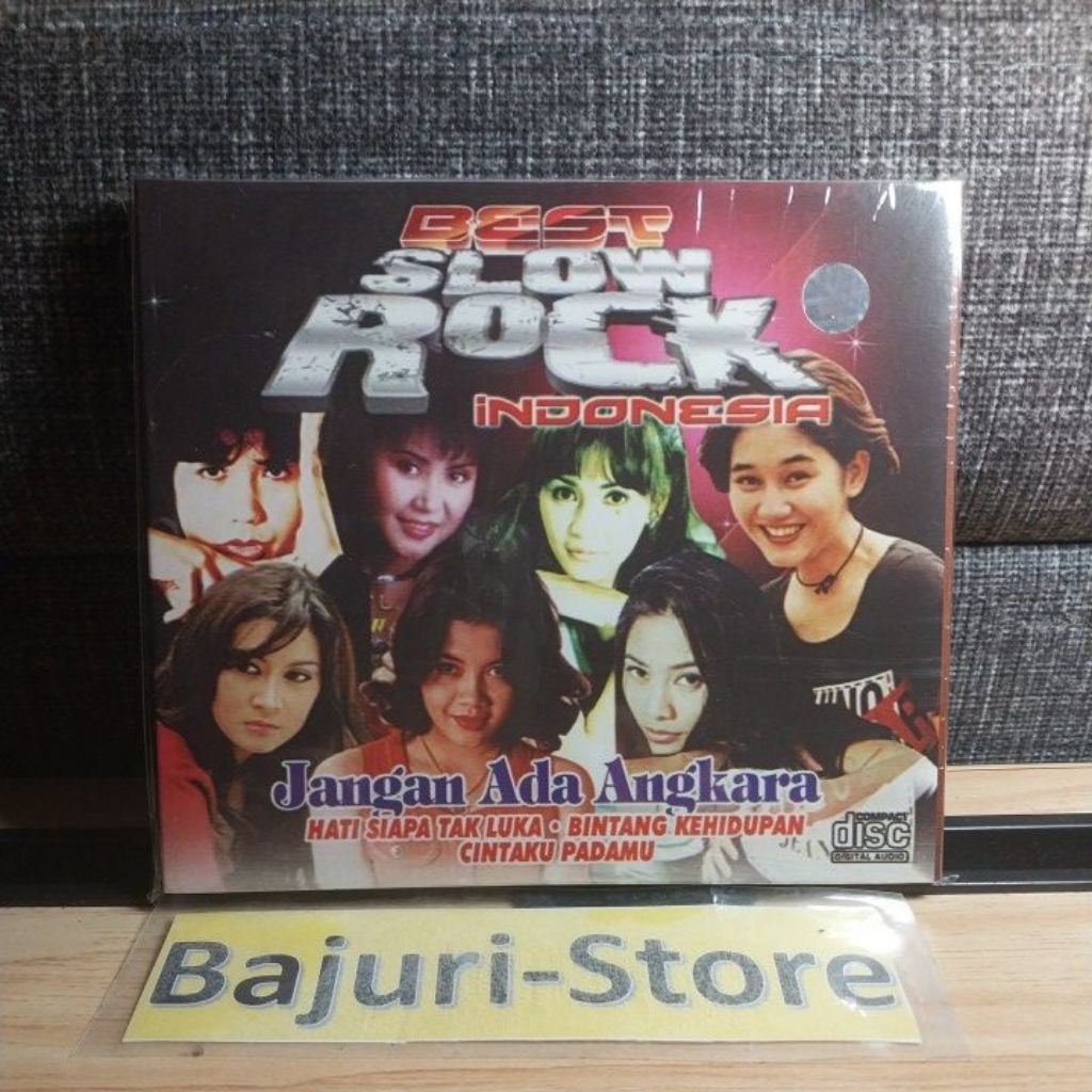 CD "Best Slow Rock Indonesia" "Nicky Astria" "Poppy Mercury" "Nike Ardilla" "Ita Purnamasari" "Nafa 