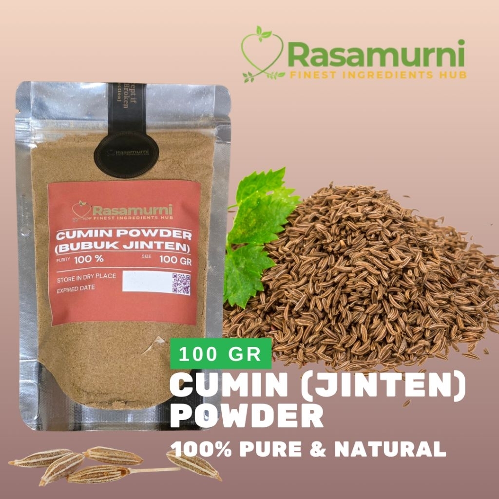 

CUMIN/JINTEN/JEERA POWDER 100 GR, PREMIUM - 100% NATURAL & MURNI