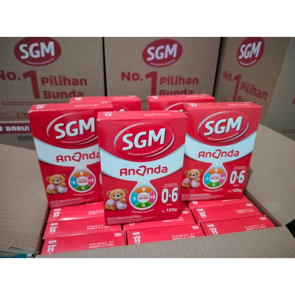 susu bayi SGM 5 PCS usia 0-6 bulan 120 gr gratis bubble wrap kardus