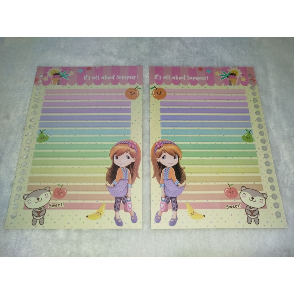 

(Harga perlembar) Kertas Isi Binder A5 Karakter Part 2