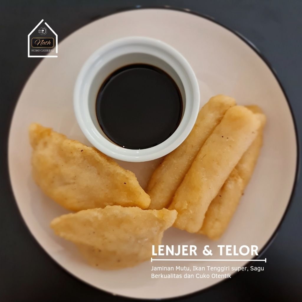 

Pempek tenggiri lenjer & telor