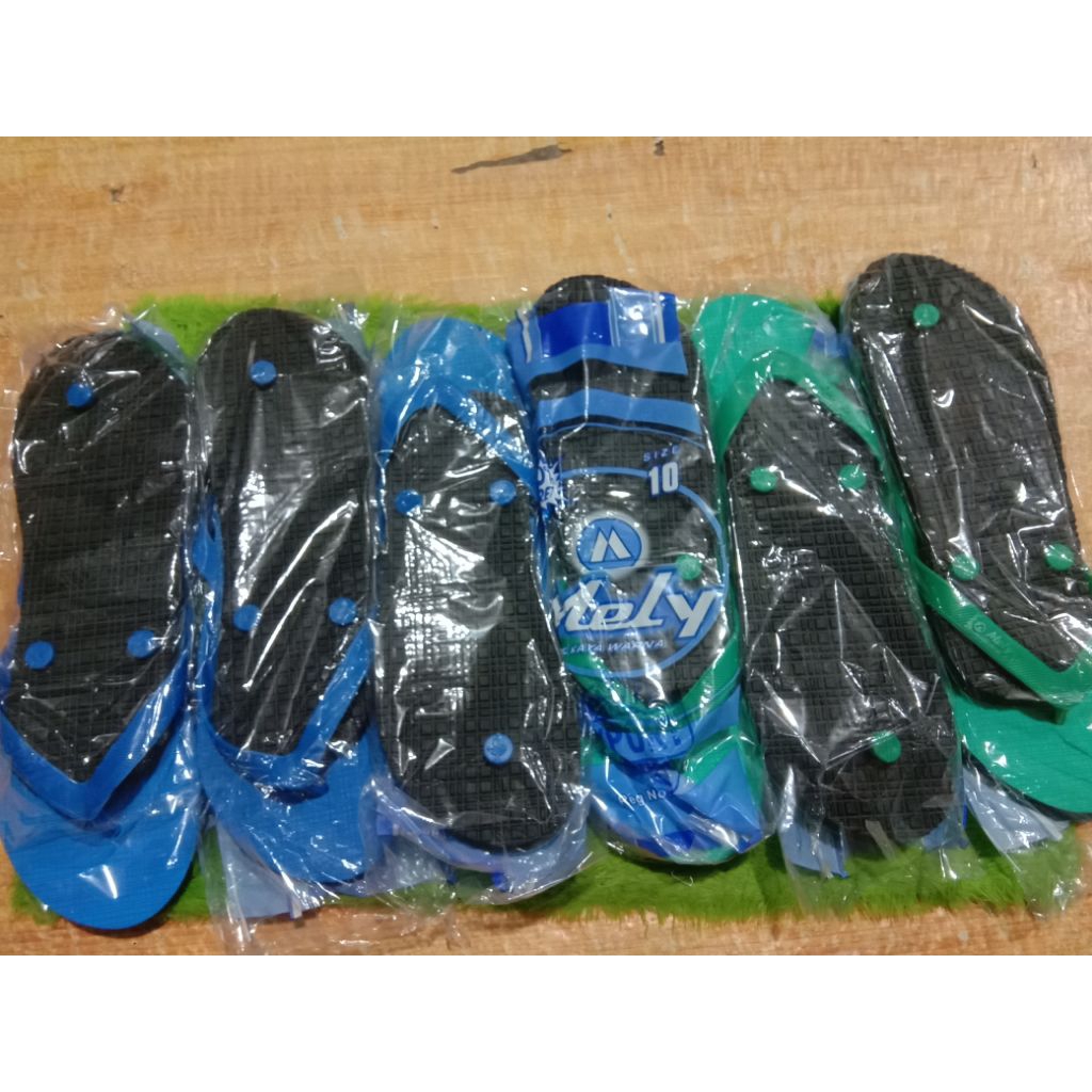 Grosir Sandal Jepit Mely khusus Ukuran 10-10/5 isi 6 pasang