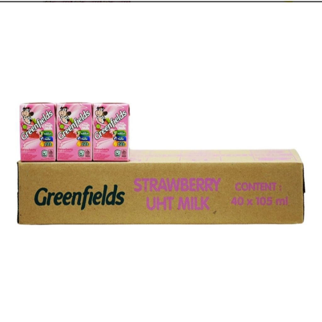 

Greenfields Susu UHT Strawberry 40 x 105 ml