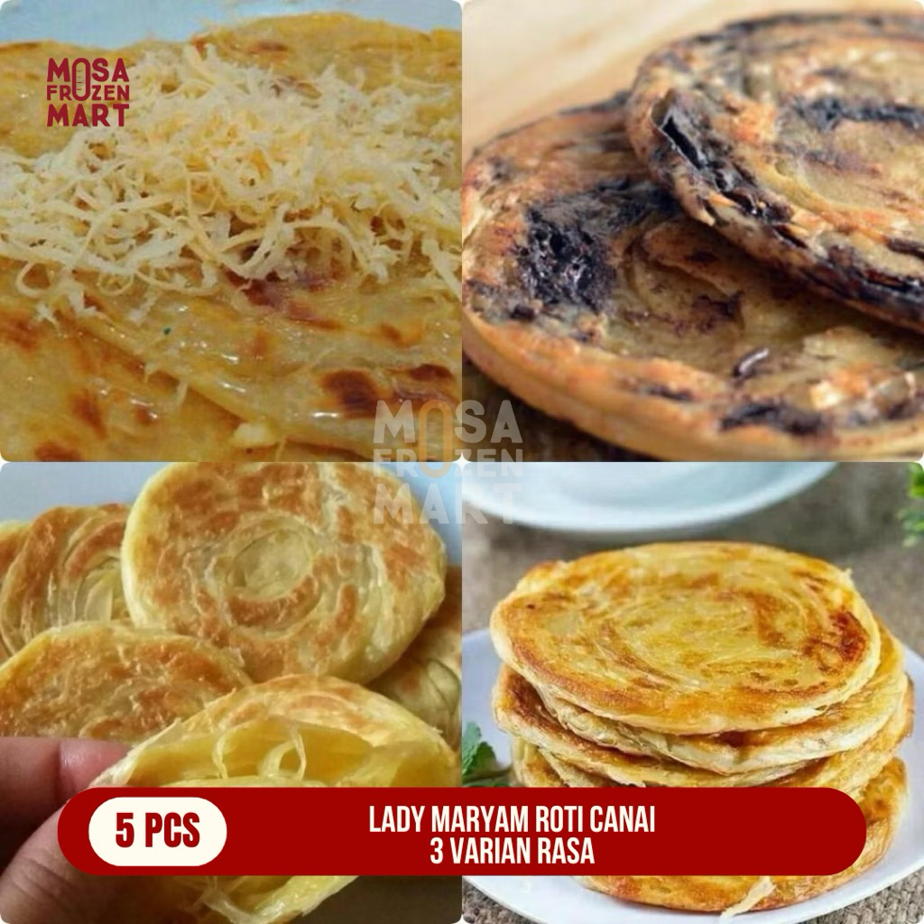 

Roti Maryam | Roti Canai 3 Varian Rasa Isi 5 Pcs