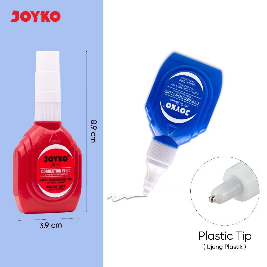 

Correction Fluid Cairan Koreksi Penghapus Cair Joyko JK-01 (1PCS)