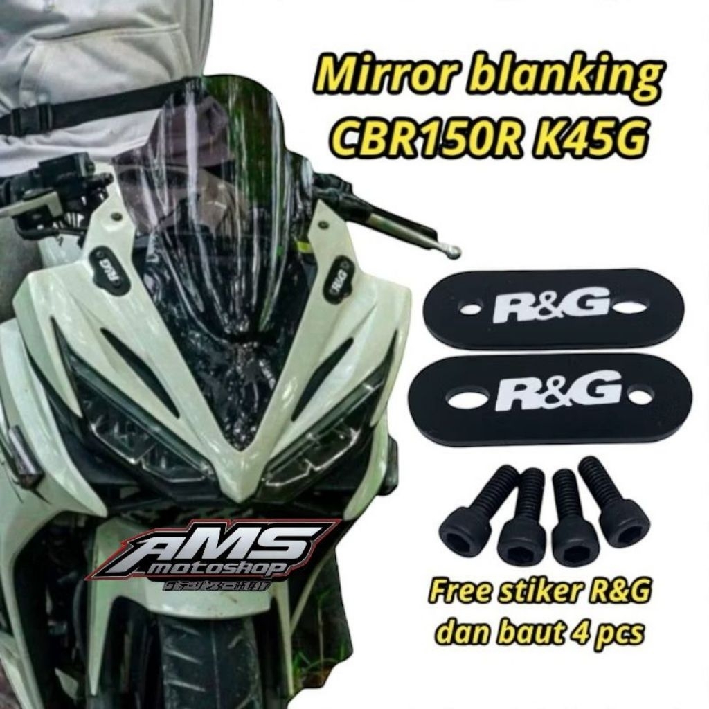 Miror blanking tutup spion cbr150r facelift k45g 2016 2017 2018