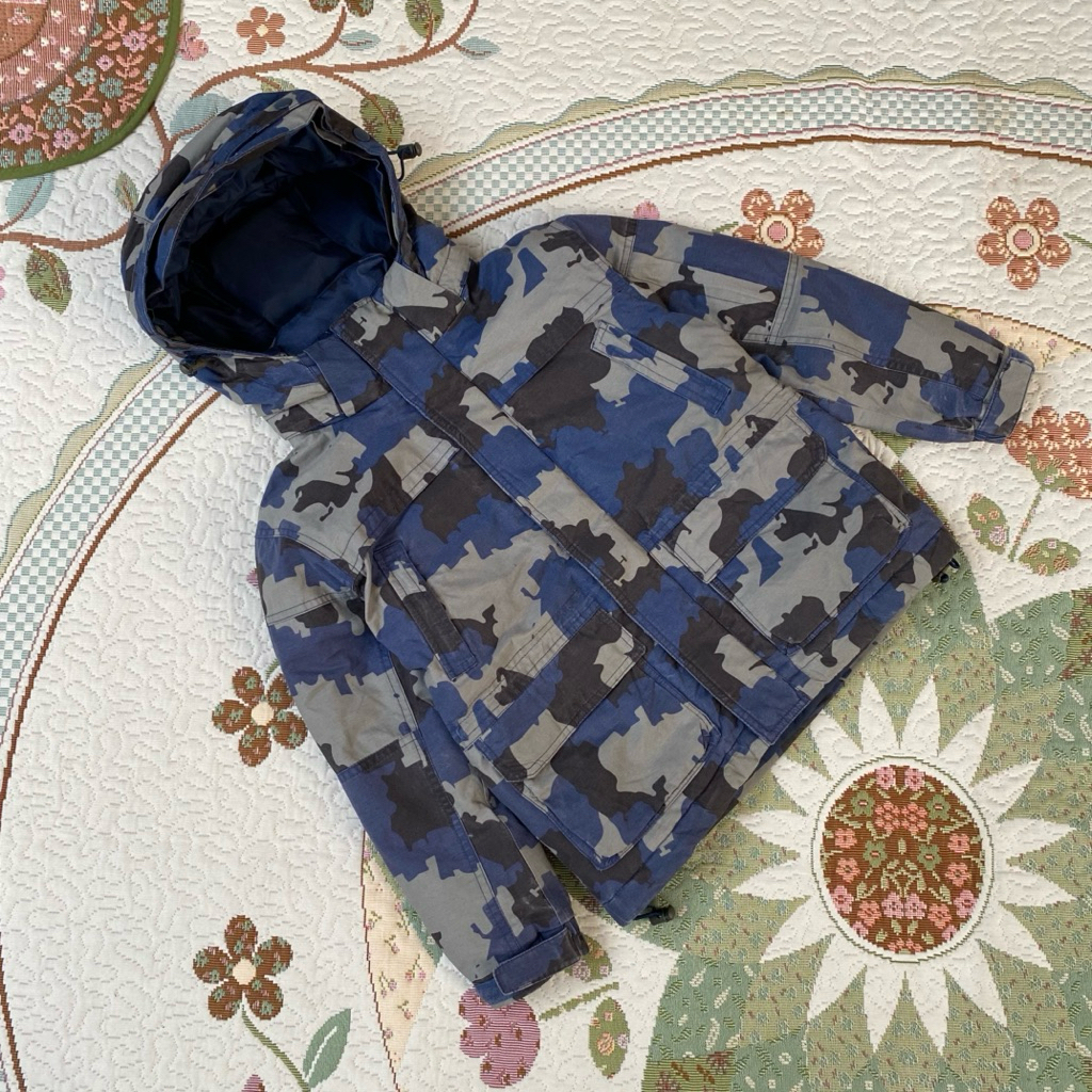 jacket winter anak militry parka washed camo ecwcs super cakep