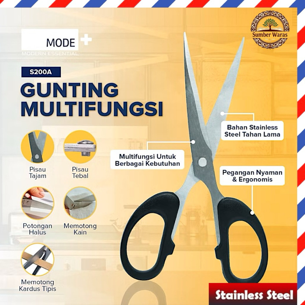 

Gunting Kertas Besar Scissors Paper Stainless Steel Tajam Gunting Besar