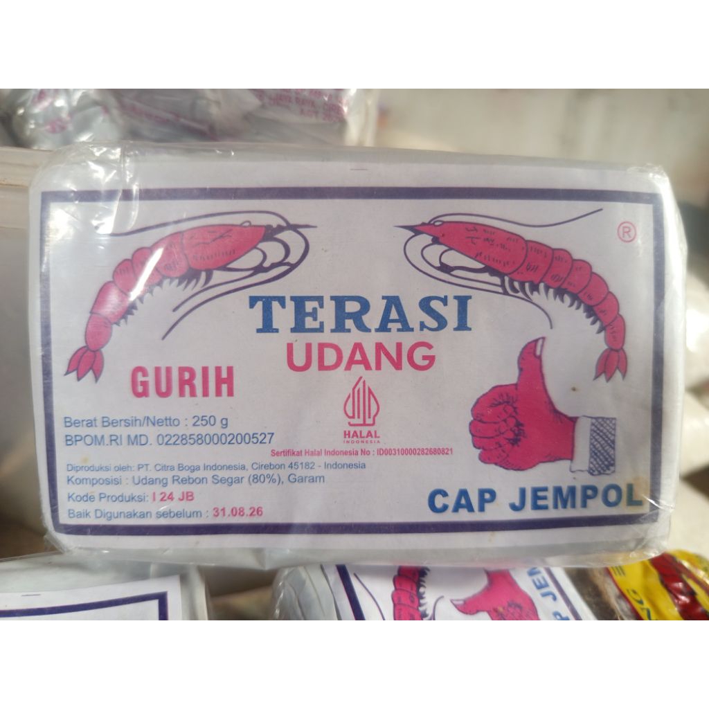 

Terasi Udang cap jempol khas kota Cirebon