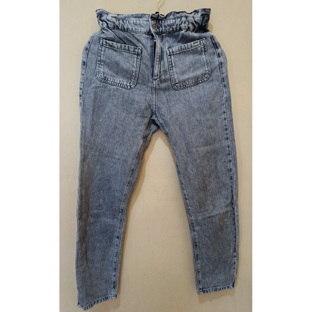 PRELOVED ZARA BAGGY JEANS , CELANA PANJANG JEANS WANITA