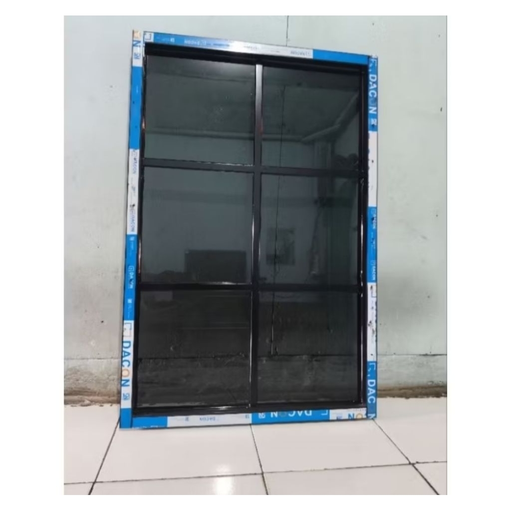 jendela aluminium ornamen lengkap teralis T.100xL.50cm 3in bisa custom lengkap asesoris free packing
