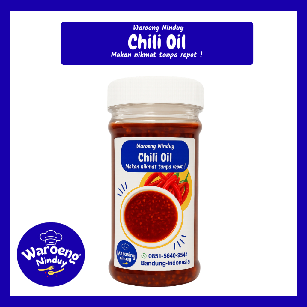 

Chili Oil Minyak Cabe Dengan Rempah dan Udang Asli Aromatik Pedas Pas 100% Halal