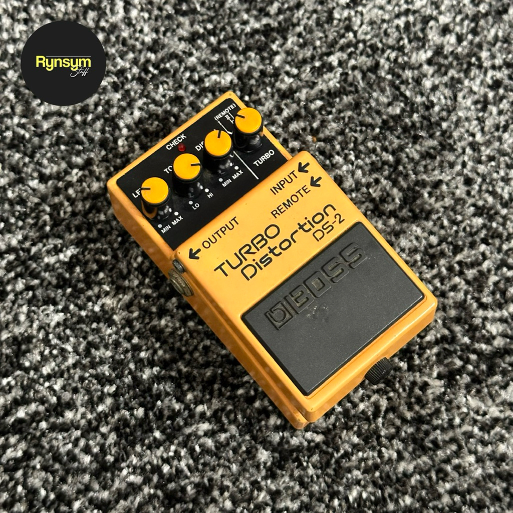 Boss DS2 turbo distortion.
