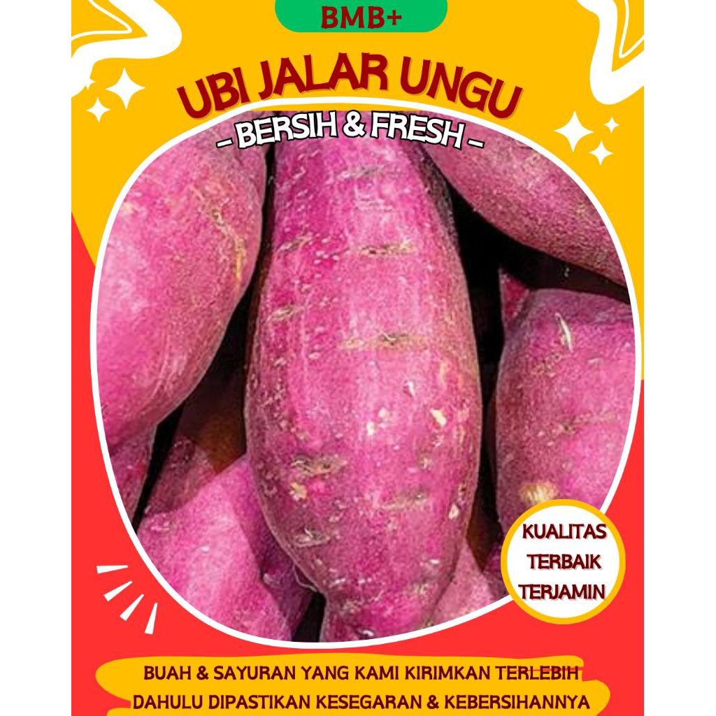 

BMB+ Ubi Jalar Ungu Segar / Ubi Jalar Asli Gunung Talang 1 Kg