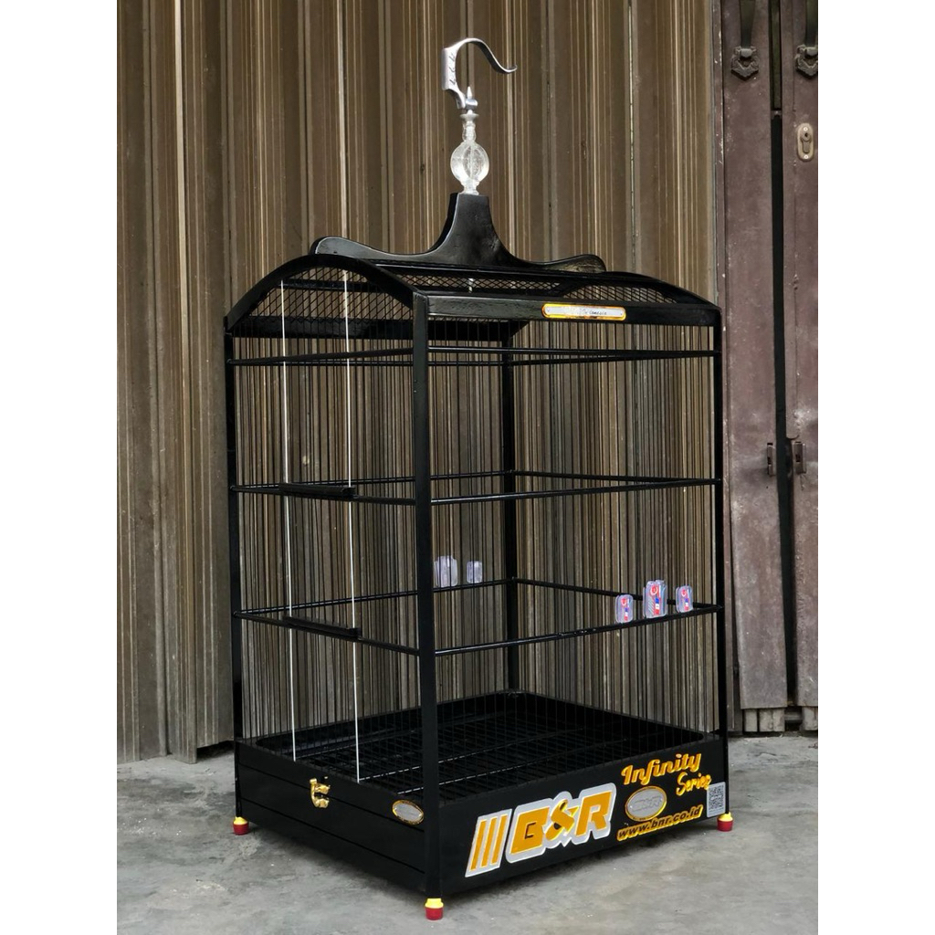 Sangkar kotak BNR INFINITY BK GLOSS Series Akrilik ruji fiber uk no.1