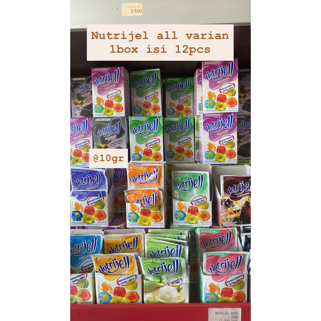 

Nutrijel all varian 1 box isi 12pcs @10gr murah