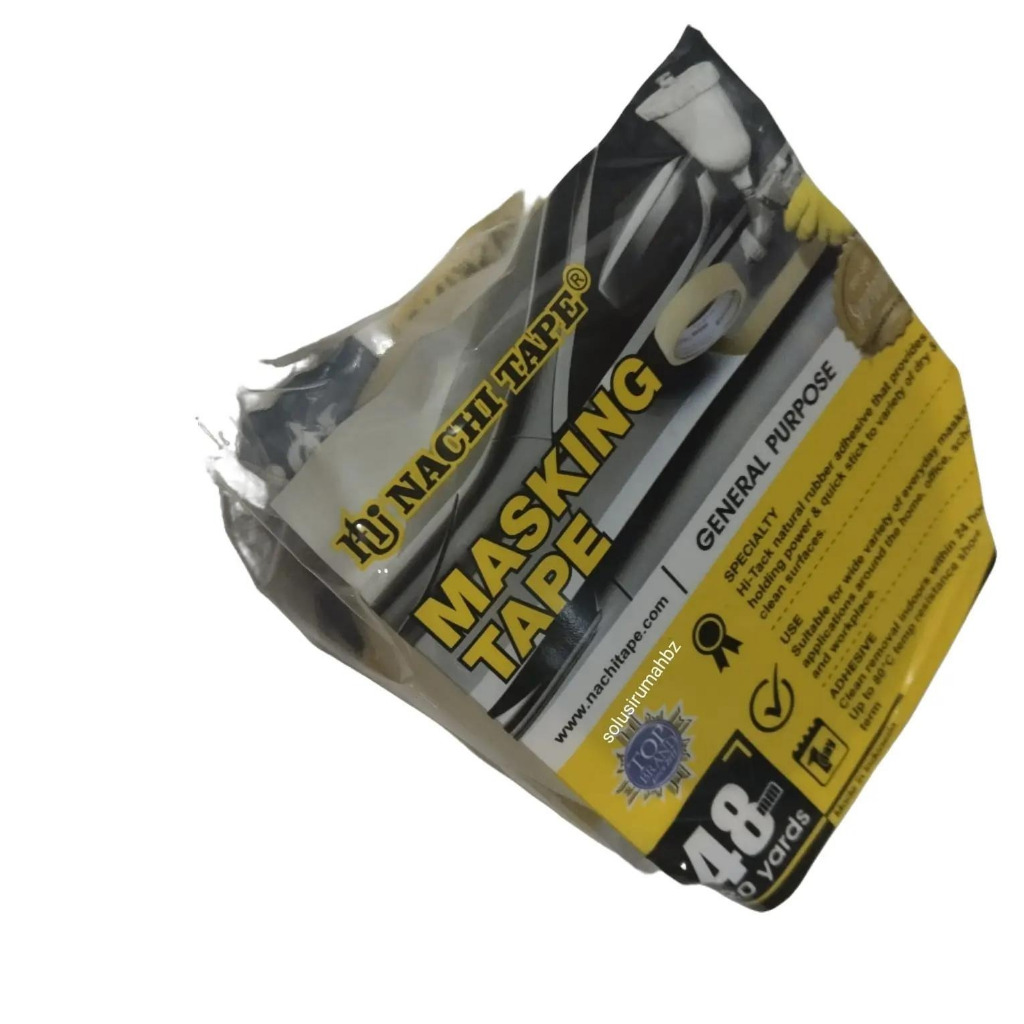

Masking Tape Isolasi Lakban Kertas Nachi 48mm x 20Y 48mm 2 inch 2" paper
