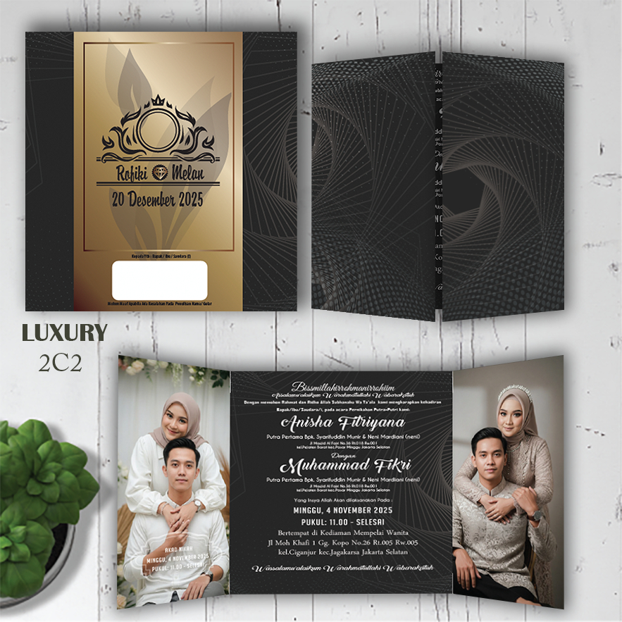 undangan pernikahan glossy/undangan premium/undangan tebal/pernikahan