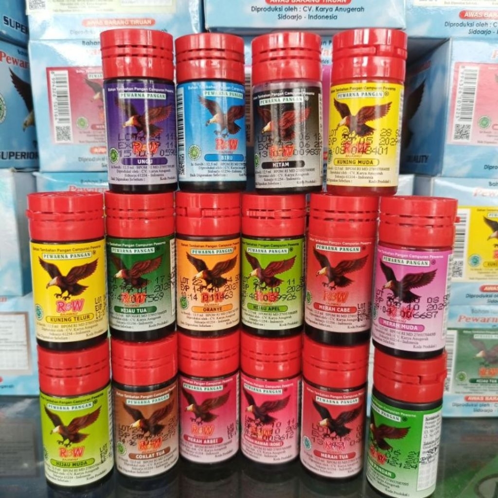 

Pewarna makanan R&W sumbo Rajawali