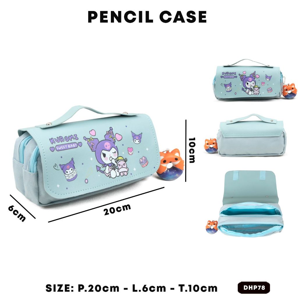 

Tempat Pensil Anak Kuromi / Pencil Case Lucu Kotak Pensil DHP 78 (Kuromi)