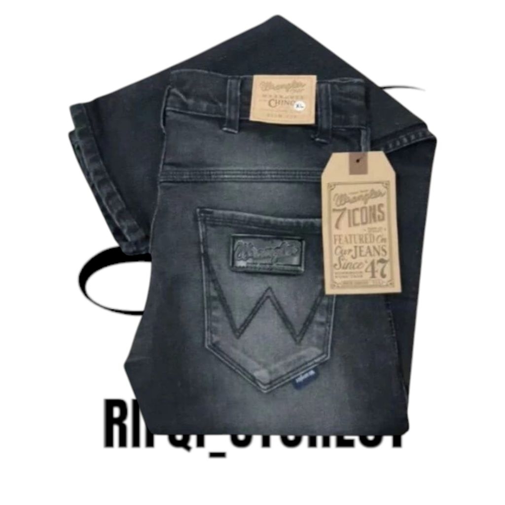 Celana Streetch Wrangler Blackjezz/Celana Jeans Pria Wrangler Pants Denim