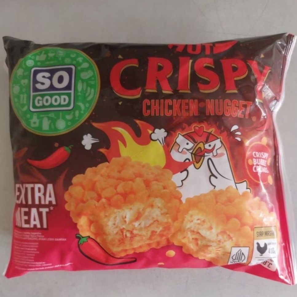 

So Good Sogood Hot Crispy Chicken Nugget Pedas 400gr