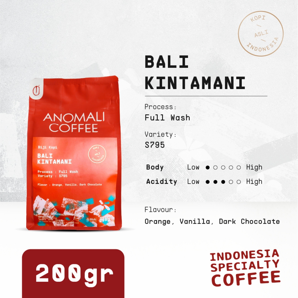 

Anomali Coffee Biji Kopi Bali Kintamani 200 gram