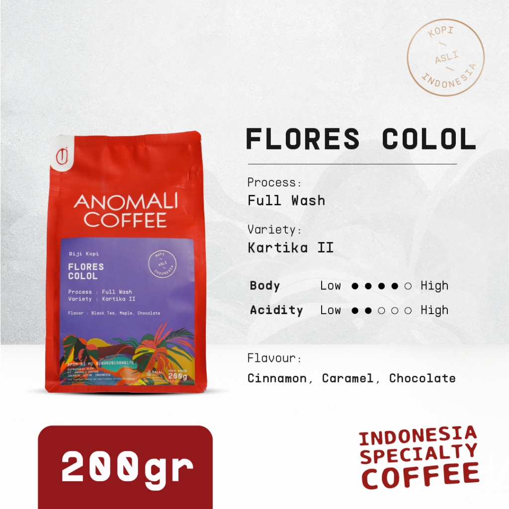 

Anomali Coffee Biji Kopi Flores Colol 200 gram