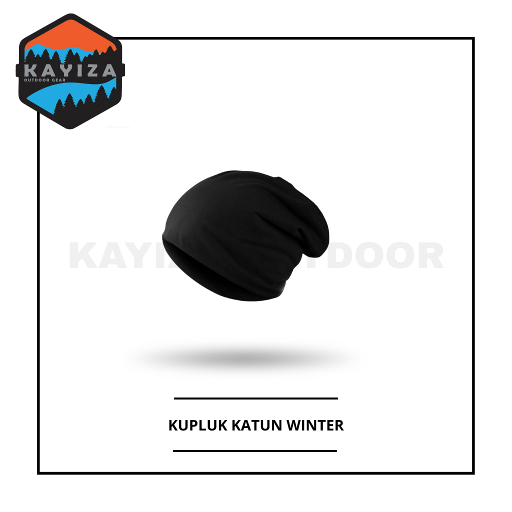 Topi Kupluk Pria Wanita Kain Katun Winter Beanie Hat - Kupluk Gunung Pria Wanita