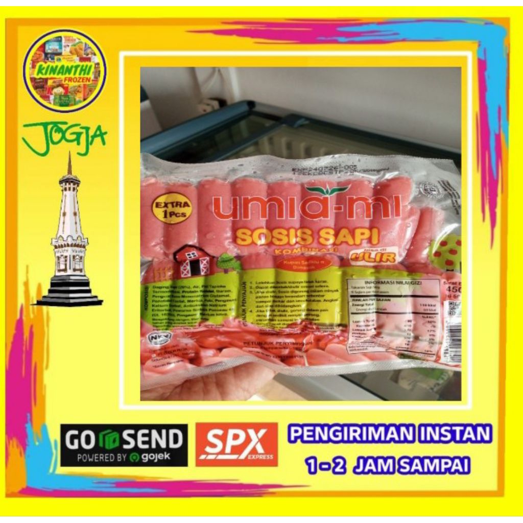 

Umiami sosis coctail sapi 450 gr, Jogja Frozen