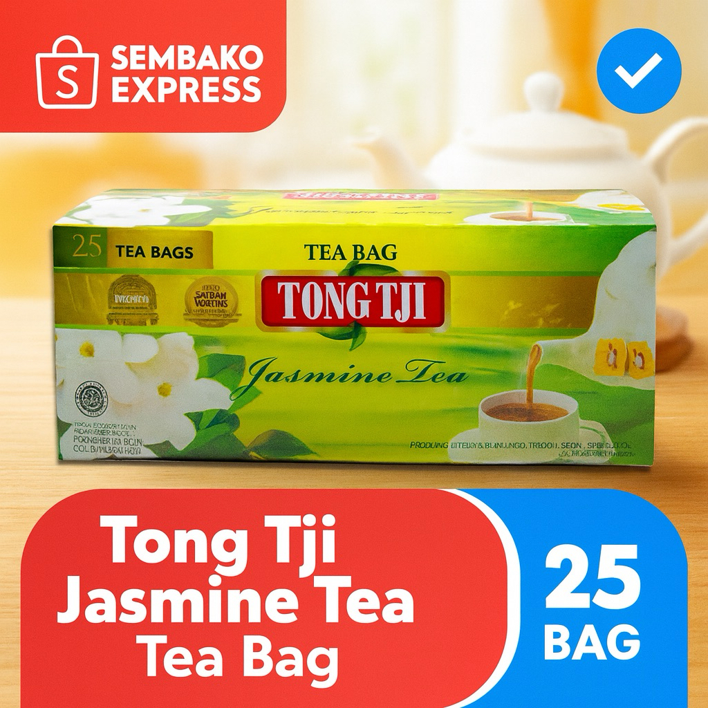 

Tong Tji Jasmine Tea Tea Bag 25 Kantong