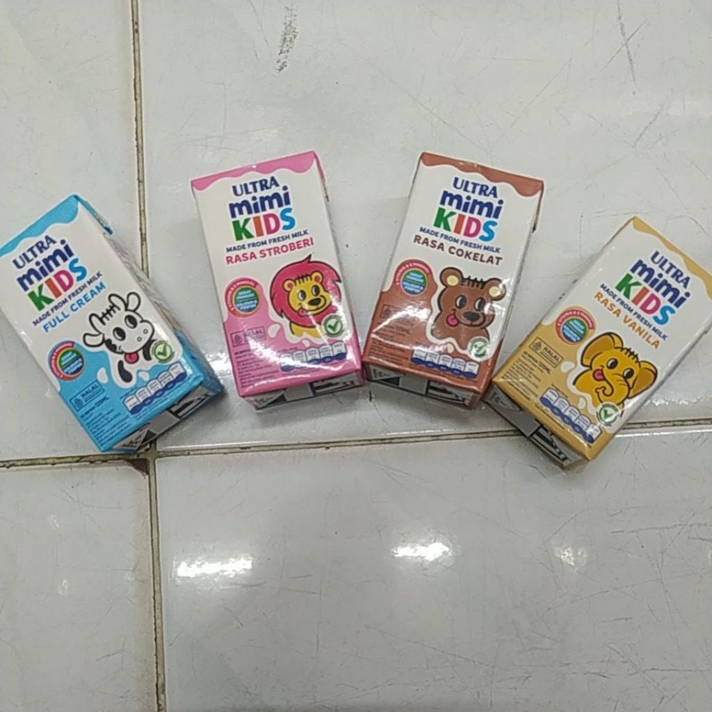 

perKarton Ultra Mimi Kids Vanila/Strawberry/Fullcream/Coklat 125ml