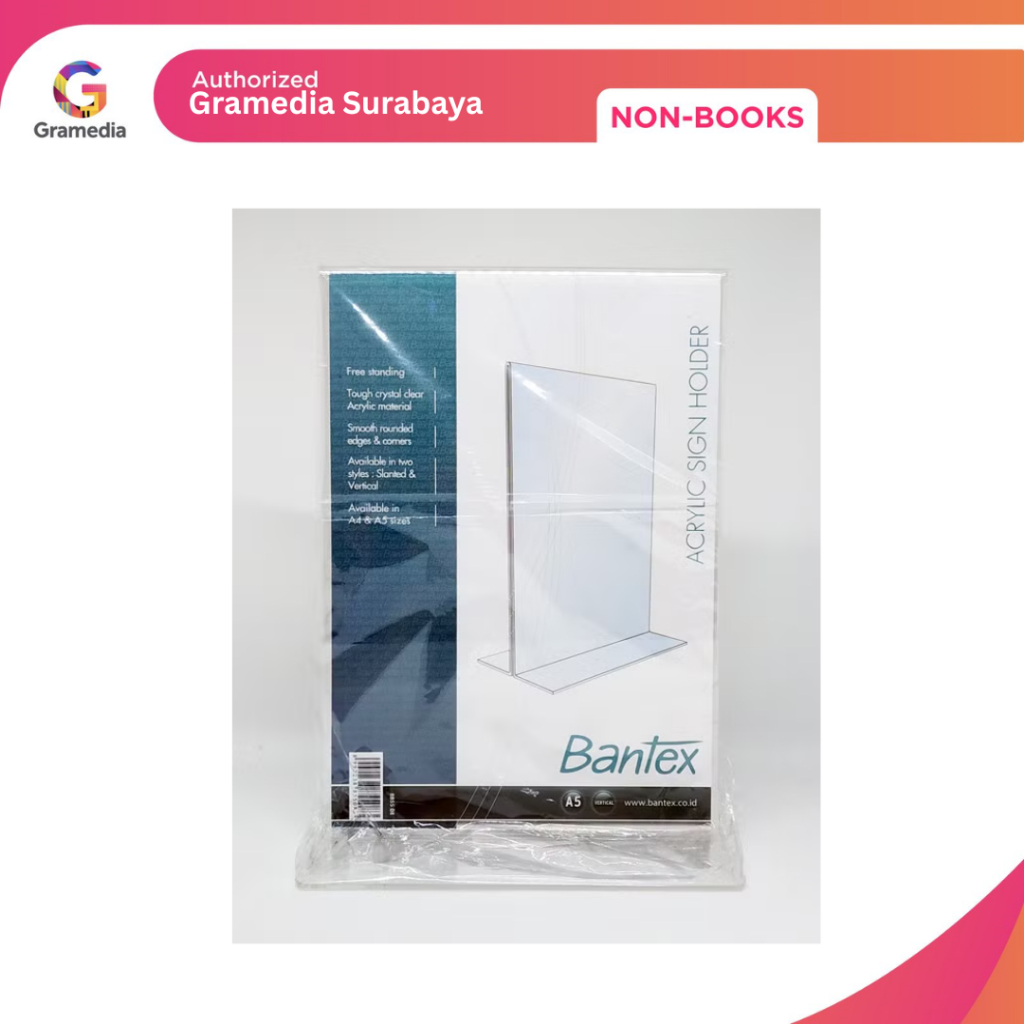 

Gramedia Surabaya - Bantex 47901 Slanted A5 8855-08 Transprant