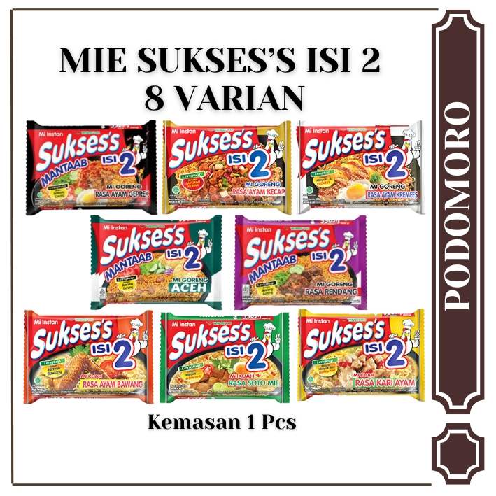 

Mie Goreng / Kuah Mie Suksess isi 2 - 8 Varian Rasa - Mie Instant Nikmat