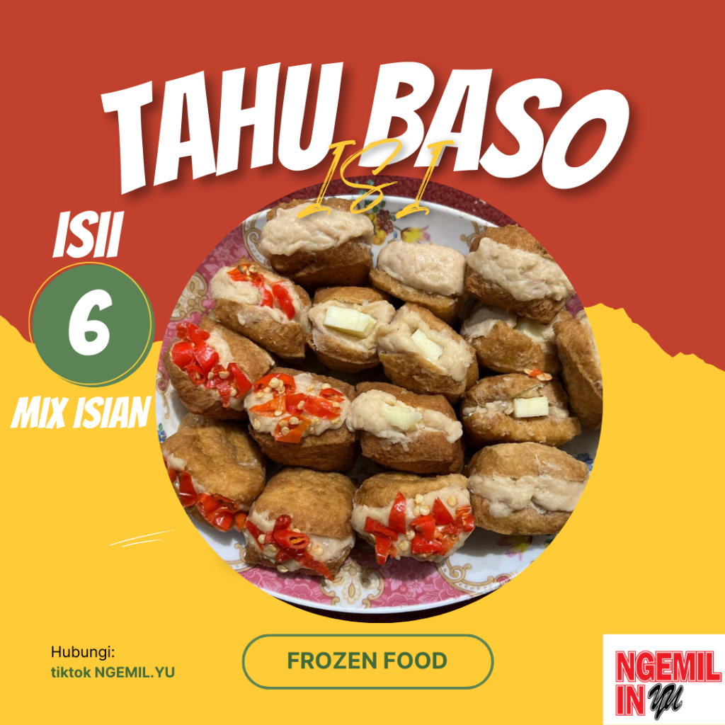 

Tahu Baso Premium ISI 6 pcs Full isian JUMBO / frozen food