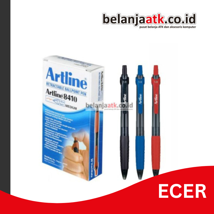 

[ECER] Pulpen/Bolpen/Bolpoin Artline 8410 1.0 mm (Retractable Ballpoint Pen)