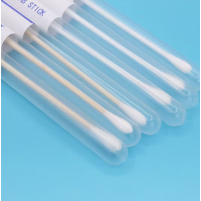 Nesco Transport Swab Steril Satuan Sample Swab Sterile Kayu Stick Swab