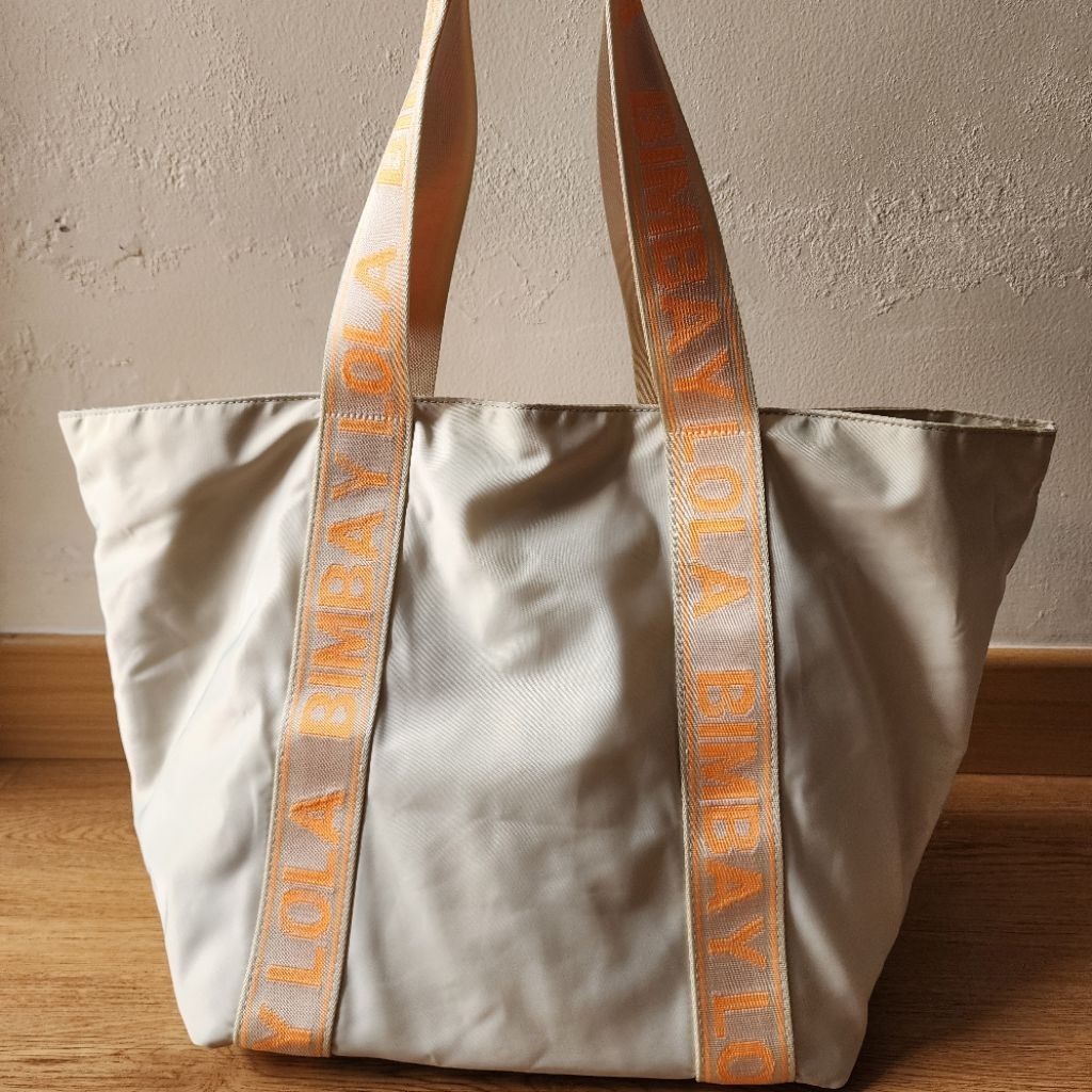 BYL XL Nylon Shopper Tote Bag Original Preloved