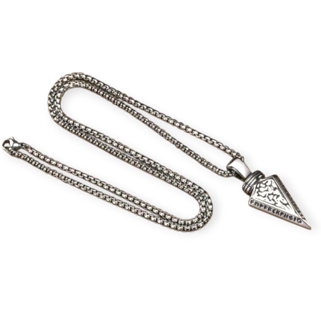 Kalung Titanium Pria Keren Skinai Rantai Silver Perak Anti Karat selamanya