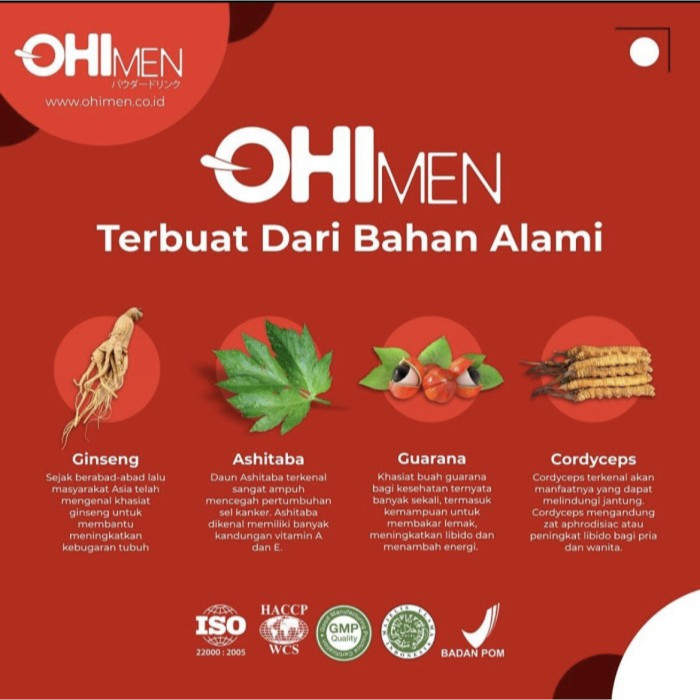 OHIMEN Supleman & Pemanbah Vitalitas Pria 100% Herbal