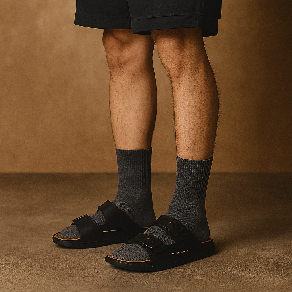 Norway Slides Series - Runo Project - Sendal Pria - Sandal Klasik Kasual Slide Pria