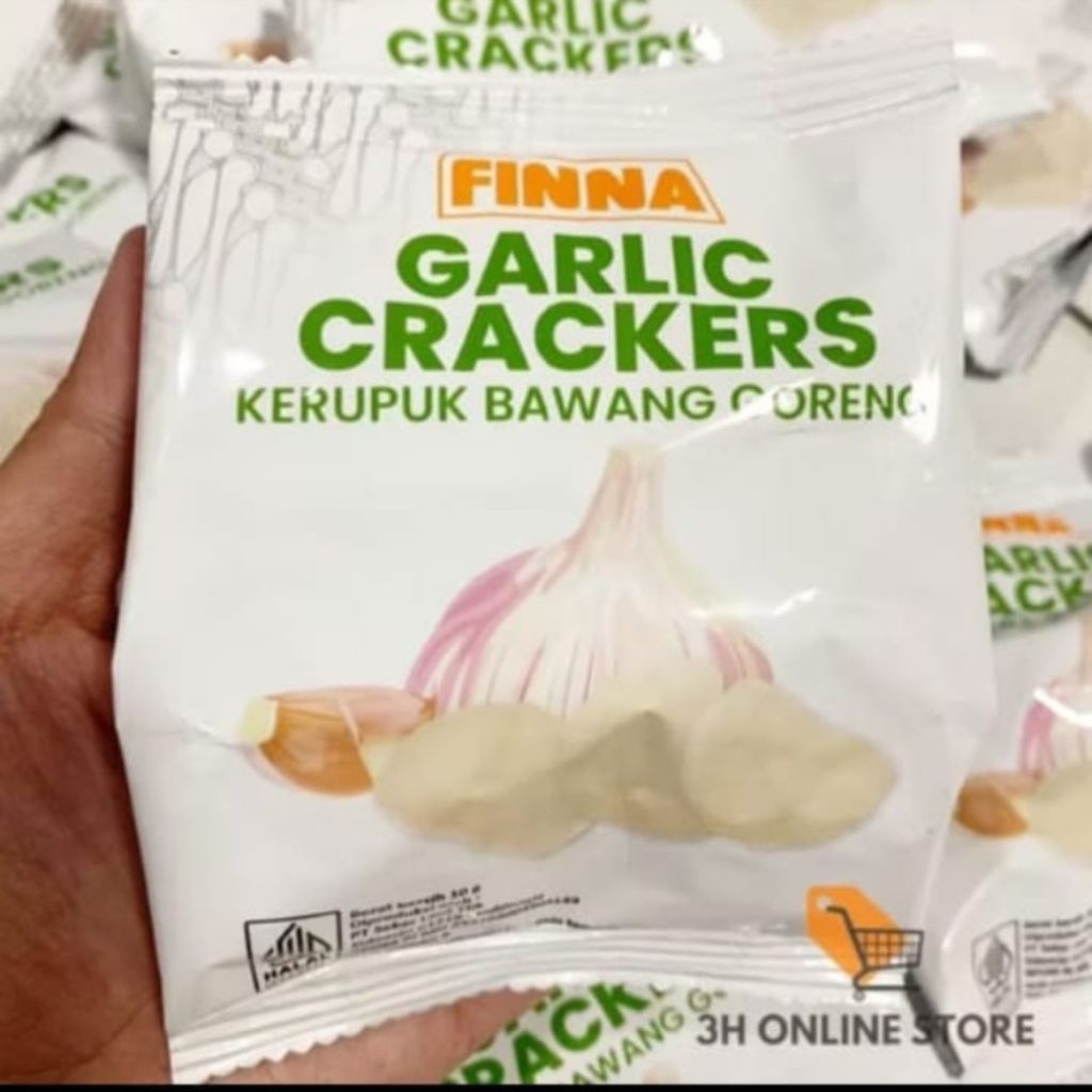 

Finna Garlic Crackers Kerupuk Bawang Goreng Eceran 1 Bungkus @10gr